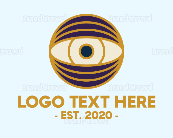 Creative Eye Globe Logo