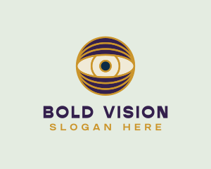 Creative Eye Globe logo design