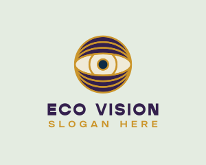 Creative Eye Globe logo design