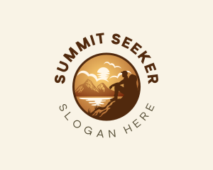 Mountaineer - Hiking Mountain Camping logo design