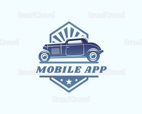 Retro Car Vehicle Logo