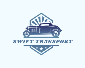 Retro Car Vehicle logo design