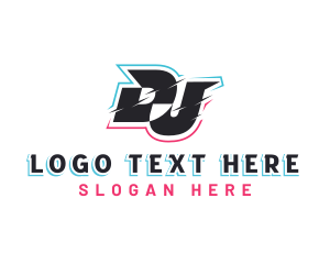 Letter Dj - DJ Music Record logo design