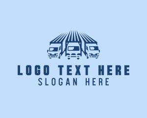 Export - Cargo Truck Shipping logo design
