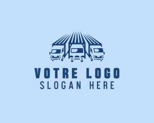 Cargo Truck Shipping Logo