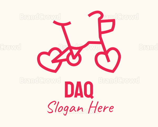 Red Bike Heart Logo