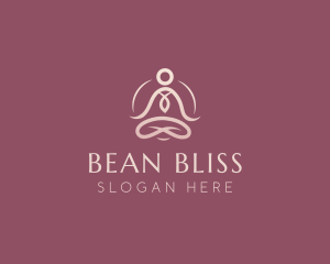 Lotus Pose Meditation logo design