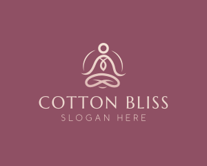 Lotus Pose Meditation logo design