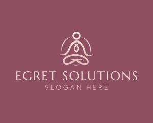 Lotus Pose Meditation logo design