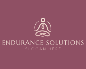 Lotus Pose Meditation logo design