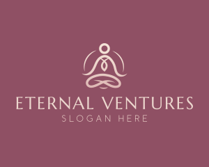 Lotus Pose Meditation logo design