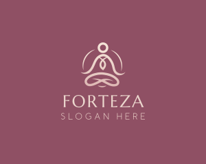 Lotus Pose Meditation logo design