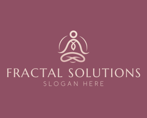 Lotus Pose Meditation logo design