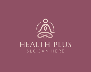 Lotus Pose Meditation logo design