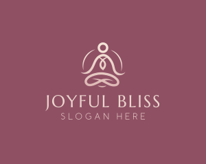 Lotus Pose Meditation logo design