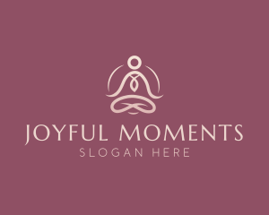 Lotus Pose Meditation logo design