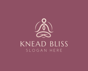 Lotus Pose Meditation logo design