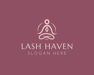 Lotus Pose Meditation logo design