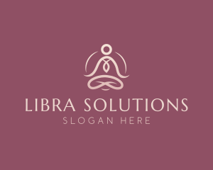 Lotus Pose Meditation logo design