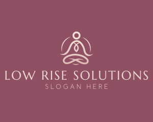 Lotus Pose Meditation logo design