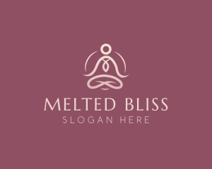 Lotus Pose Meditation logo design