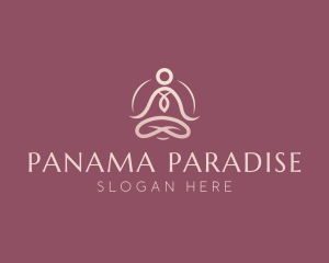 Lotus Pose Meditation logo design