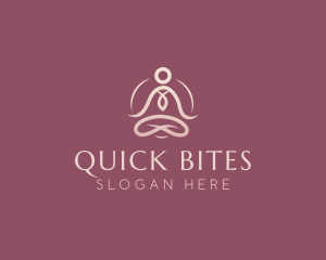 Lotus Pose Meditation logo design