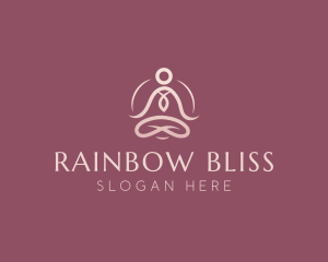 Lotus Pose Meditation logo design