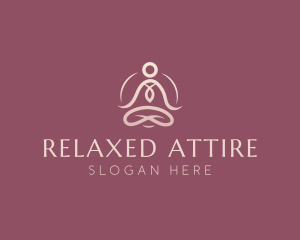 Lotus Pose Meditation logo design