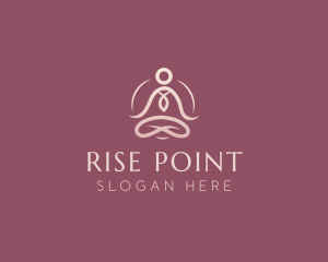 Lotus Pose Meditation logo design