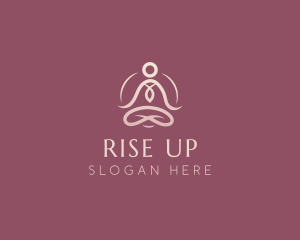 Lotus Pose Meditation logo design