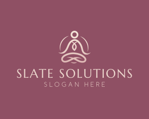 Lotus Pose Meditation logo design