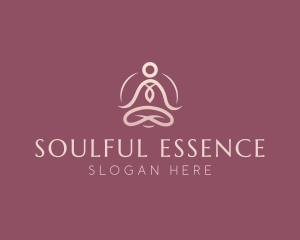 Spirituality - Lotus Pose Meditation logo design