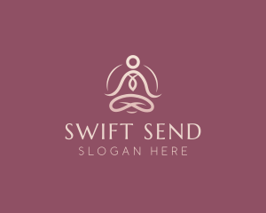 Lotus Pose Meditation logo design