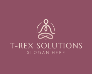 Lotus Pose Meditation logo design