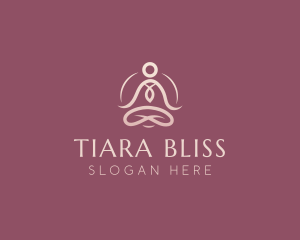 Lotus Pose Meditation logo design