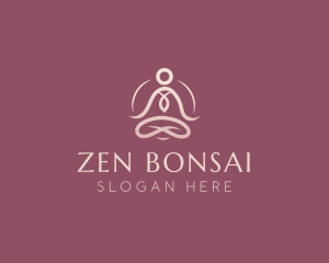 Lotus Pose Meditation logo design