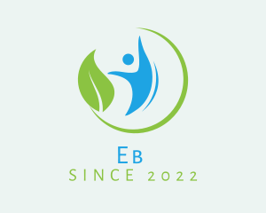 Vegetarian - Eco Nature Person logo design