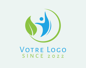 Leaf - Eco Nature Person logo design