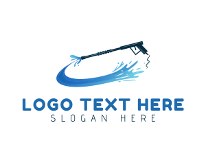 Cleaning Services - Pressure Washer Water logo design