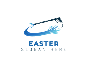 Cleaning Service - Pressure Washer Water logo design