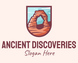 Delicate Arch Emblem logo design