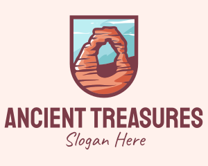 Delicate Arch Emblem logo design