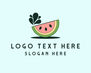 Fresh - Fruit Food Watermelon logo design