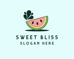 Fruit Food Watermelon logo design