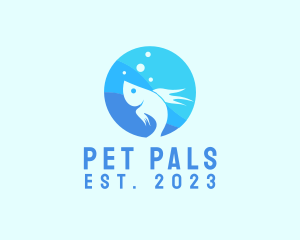 Aquarium Pet Fish logo design