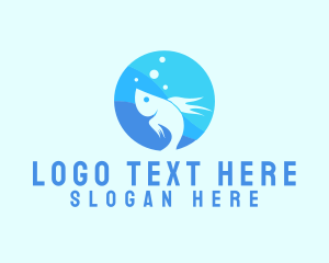 Aquarium Pet Fish Logo