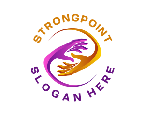 Hand - Hand Support Charity logo design