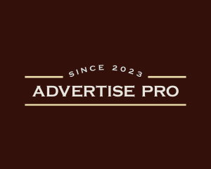 Advertising - Generic Advertising Business logo design