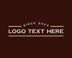 Retro - Generic Advertising Business logo design